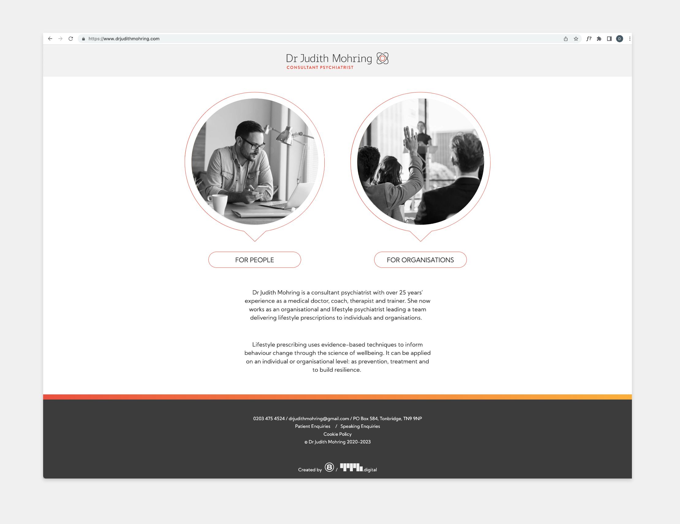Desktop website