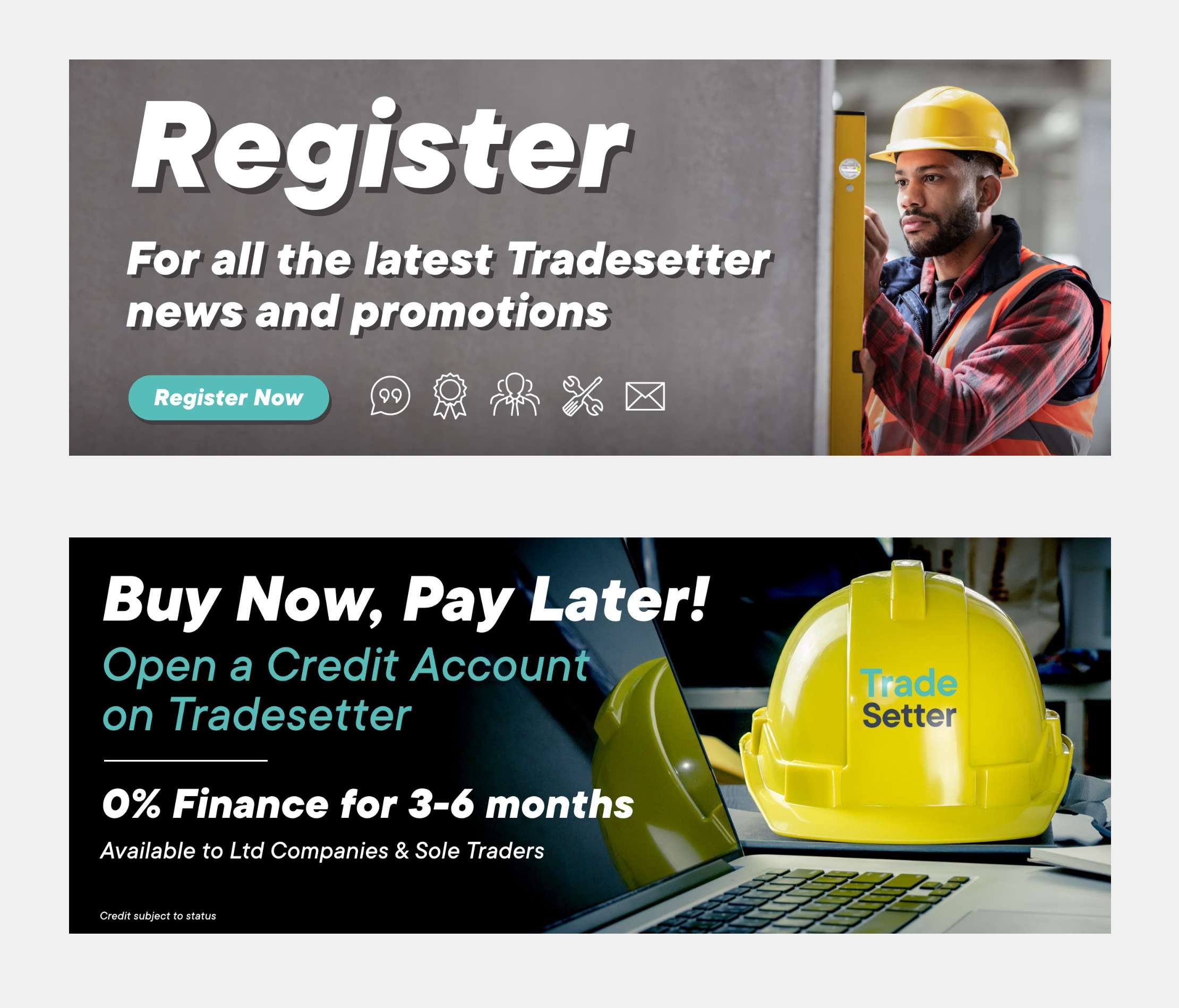 Tradesetter digital banners
